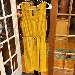 Yellow Sleeveless Dress